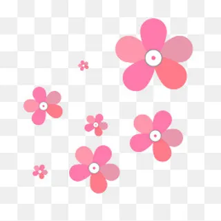 粉色烂漫的樱花素材