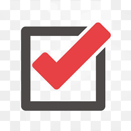 方块和对勾,免抠元素