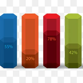 彩色简约矢量PPT元素