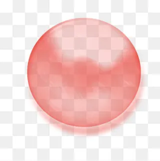 水彩红色气泡卡通,免抠元素