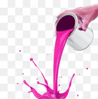 玫红色油漆泼墨矢量素材,免抠元素