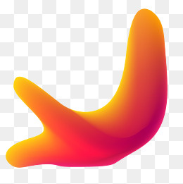 红色流体渐变元素,免抠元素