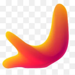 红色流体渐变元素,免抠元素