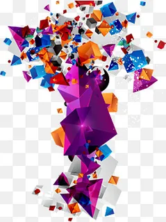 三棱锥立方体等立体图案装饰 三棱锥立方体等立体图案装饰