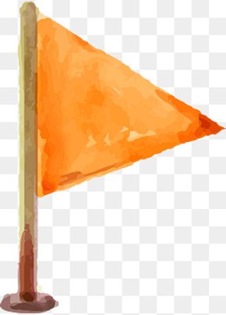 定位旗子矢量素材图