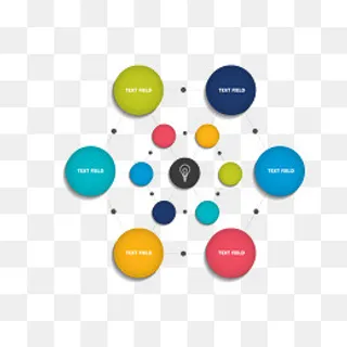 圆形流程图,免抠元素