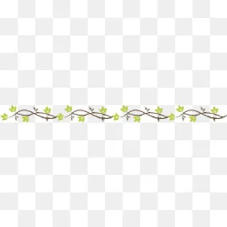 清新叶子卡通植物分割线设计素材,免抠元素