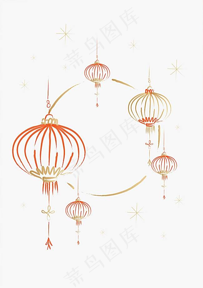 矢量灯笼春节海报背景模板背景图片素材