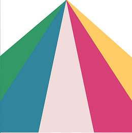 彩色三角分类图