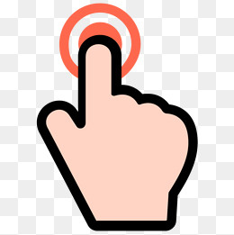 手点击指头图标鼠标箭头,免抠元素