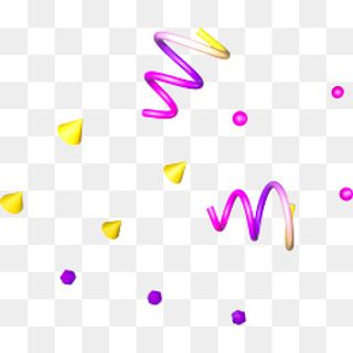 618螺纹混合立体装饰元素c4d可编辑,免抠元素