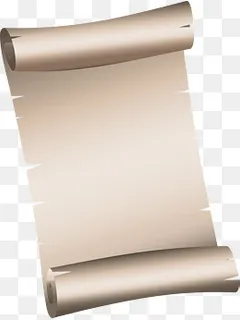 破旧的卷轴矢量图,免抠元素