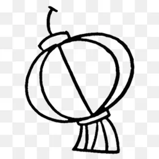 简笔灯笼,免抠元素