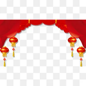 大红色2019新年展板