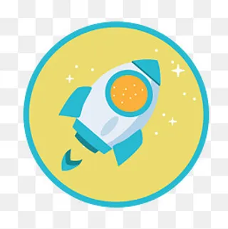 升级小火箭免抠图标,免抠元素
