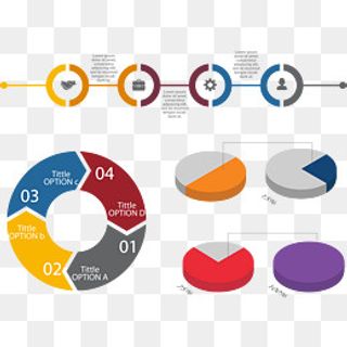 矢量手绘饼状图,免抠元素