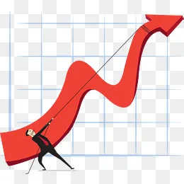 矢量手绘上升箭头,免抠元素(2186*1958px)ai矢量模版下载