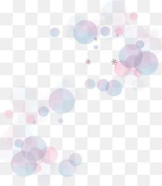 紫色梦幻光晕气泡漂浮素材,免抠元素