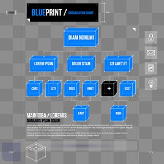 商务PPT组织架构图