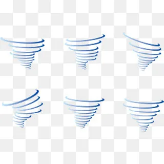 龙卷风线条,免抠元素