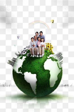 绿色地球环保素材,免抠元素