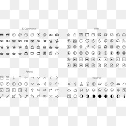 经常会用的都简易图标合集,免抠元素