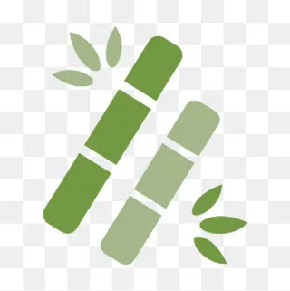 绿色竹子免抠图标,免抠元素