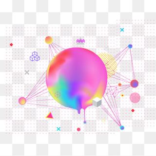 618彩色流体渐变618炫彩流体酷炫不