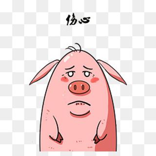 毛毛猪表情包伤心