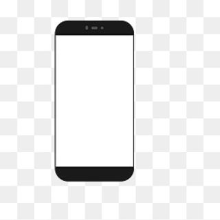 卡通手绘黑色的手机,免抠元素