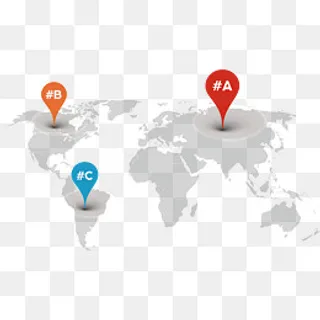 矢量图彩色地图标志,免抠元素