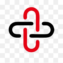 红色矢量诊所logo图(2182*2182px)eps,ai矢量模版下载