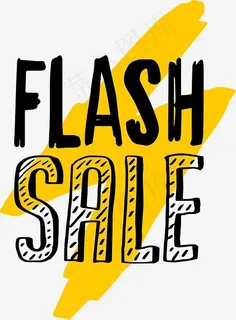 卡通手绘涂鸦促销标签,免抠元素艺术字