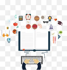 手绘学习用品矢量图,免抠元素