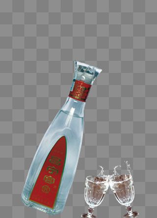 白酒广告素材,免抠元素
