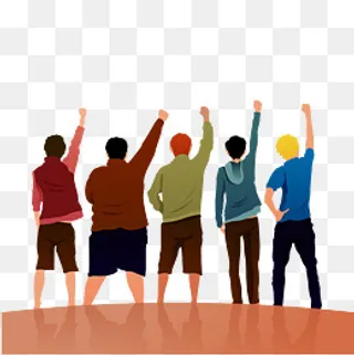 创意青年人物背影设计,免抠元素