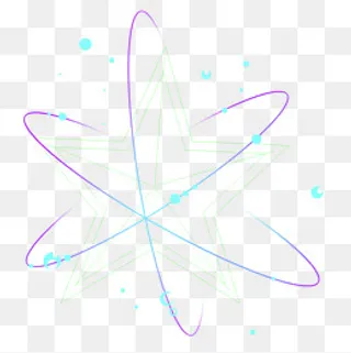 线条不规则图形五角星