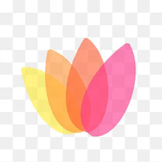 暖色彩色画板分类图标