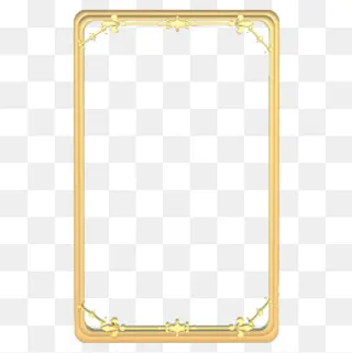 金色立体C4D边框,免抠元素