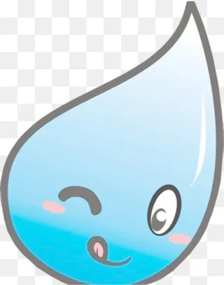 可爱汗滴,免抠元素