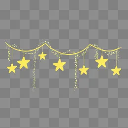 手绘小清新装饰五角星下载,免抠元素(2000*2000px)psd模版下载