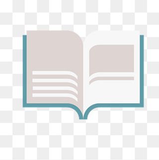 矢量彩色翻页书,免抠元素