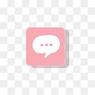 粉色信息图标,免抠元素