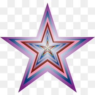 炫彩五角星矢量图