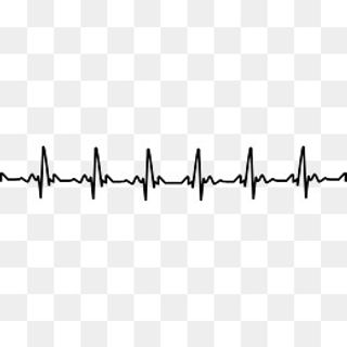 黑色心电图线,免抠元素