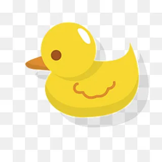 卡通母婴玩具小黄鸭设计素材,免抠元素