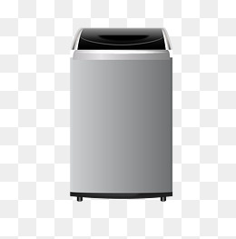 银色的洗衣机插画
