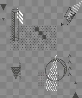 波普几何图形元素,免抠元素