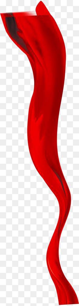 红色丝绸素材,免抠元素