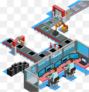 矢量手绘流水线,免抠元素